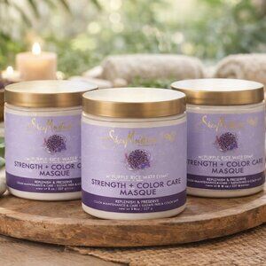 (3) Brand New 8 oz – Strength & Color Care Masque for Damaged Hair Shea Moisture